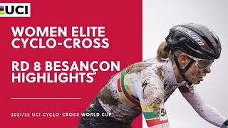 Round 14  Men Elite Highlights  202122 UCI CX World Cup  Flamanville [upl. by Ylrebme]