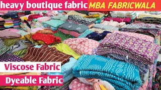 Fabric manufacturer in surat dyeable viscose fabric wholesaler in surat boutique fabric in surat [upl. by Vocaay]