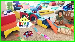 MAGIC TRACKS TOY CARS CHALLENGE AS SEEN ON TV Toys Unboxing and Kids Playtime [upl. by Penelope]