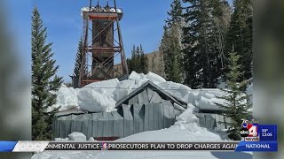 Historic miningera structure collapses in Park City [upl. by Icats758]