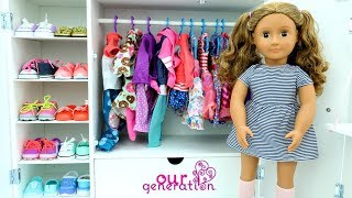 TOUR PELO CLOSET DA BONECA OUR GENERATION  OUR GENERATION CLOSET TOUR [upl. by Leunamesoj]