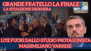 GF Lite dopo la finale fuori dallo studio protagonista Massimiliano Varrese ecco cosa è successo [upl. by Inalawi]