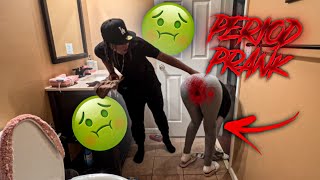 PERIOD PRANK ON MY BOYFRIEND FUNNY REACTION 😂 [upl. by Kenny619]