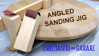 Edge and Chamfer SANDING JIG for wood Great woodworking idea [upl. by Llertniuq964]