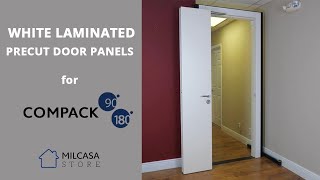 White Laminated Precut Door Panels for Compack 18090 [upl. by Isyak]