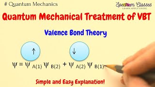 Quantum Mechanical Treatment of Valence Bond Theory VBT [upl. by Macdonald]