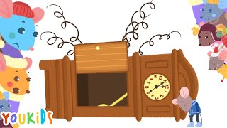 Hickory Dickory Dock  YouKids Nursery Rhymes [upl. by Rellek]