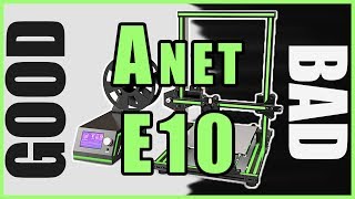 Anet E10 Review  Horrible engineering but decent prints [upl. by Ahsilek]