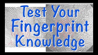 Forensics Fingerprints  Patterns and Minutiae Test Your Knowledge [upl. by Uolyram429]