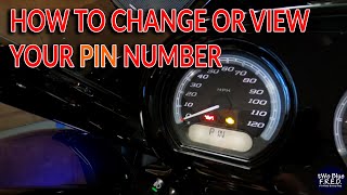 HOW TO Change or View your Harley Davidson PIN CODE motorcycles [upl. by Haeli]