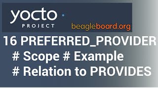 Yocto Tutorial  16 Customizing Package Provider  PREFERREDPROVIDER [upl. by Suixela]