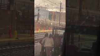 Amtrak Acela train arriving at Washington DC Union station [upl. by Wolsky]