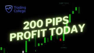 How the strategy made 200 Pips Profit Today  Learn to Trade  Trading College UK [upl. by Errol805]