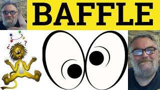 🔵 Baffle Meaning  Baffle Definition  Baffle Examples  Vocabulary  ESL British Pronunciation [upl. by Elocn]