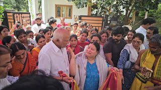 RAJENDRA PRASAD FAMILY MEMBERS EMOTIONAL VIDEO AT RAJENDRA PRASAD DAUGHTER HOUSE [upl. by Haddad]