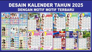 DESAIN KALENDER TAHUN 2025 FORMAT CORELDRAW [upl. by Vladimir]