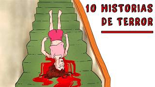 10 HISTORIAS de TERROR que te dejarán HELADO 👀 Draw My Life Historia de Terror [upl. by Rasure]