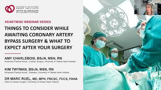 HeartWise Webinar Awaiting Coronary Artery Bypass Surgery and What to Expect After Surgery [upl. by Odnomar]