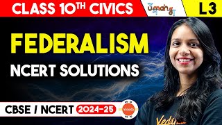 Federalism Class 10 NCERT Solutions  CBSE Class 10 Political Science Civics Chapter 2 [upl. by Converse]