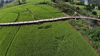 Bamboo Bridge Temple Pai  Su Tong Pae Bamboo Bridge  Phu Sa Ma temple [upl. by Grimbly]