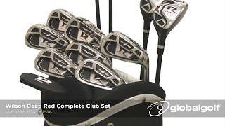 Wilson Deep Red Complete Club Set  GlobalGolf Review [upl. by Eniladam]