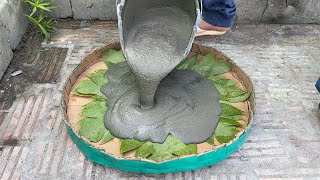 Amazing Creations from Cement and Papaya tree  Tips make simple coffee tables and flower pots [upl. by Eelarak172]