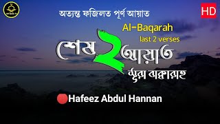 অত্যন্ত ফজিলত পূর্ণ দুইটি আয়াত  সূরা বাকারার শেষ দুই আয়াত  Sura bakarar last 2 ayat quran tilawat [upl. by Enyamart745]