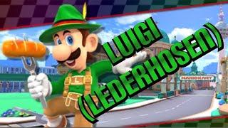 Showcasing LUIGI LEDERHOSEN in BERLIN BYWAYS 2  Mario Kart Tour Berlin [upl. by Ainessej]