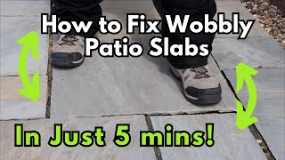 Fix Your Rocking Patio Slabs With This Easy Solution [upl. by Garwin974]