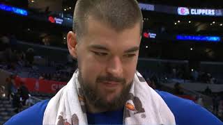 Ivica Zubac Post Game Interview  Utah Jazz vs LA Clippers [upl. by Fedirko]