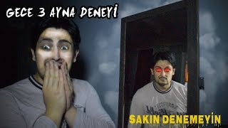 SAKIN AYNA DENEYİNİ DENEMEYİN  AYNA DELİRDİ [upl. by Tarfe]