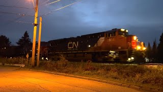 CN 588NB avec CN 2954 amp Horn Show a DesbiensQc 25 octobre 2024 [upl. by Euqinomahs]