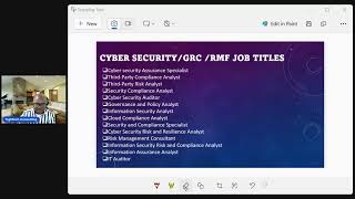 CYBER SECURITYGRC RMF JOB TITLES [upl. by Marvin]