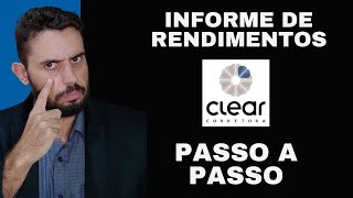 COMO PUXAR INFORME DE RENDIMENTO NA CLEAR [upl. by Sandy677]