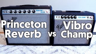 Battle of the Tiny Tube Amps Princeton Reverb vs Vibro Champ [upl. by Royce]