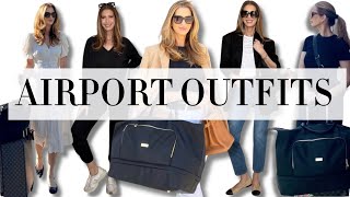 Airport Travel Outfits TRYON Elevated amp comfortable Rewearable items included [upl. by Ennairac]