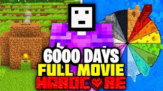 I Survived 6000 Days in Minecraft Hardcore FULL MINECRAFT MOVIE [upl. by Lilia314]