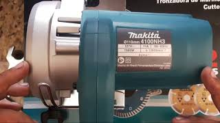 MAKITA 4100NH3  SERRA MÁRMORE UMBOXING [upl. by Jann]