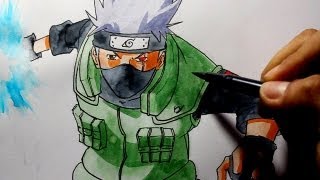 Wie zeichnet man Kakashi Hatake Naruto Tutorial [upl. by Eleinad]