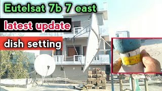 eutelsat 7b 7e dish setting 4 feet  eutelsat 7e dish setting  Eutelsat 7e [upl. by Fernald]