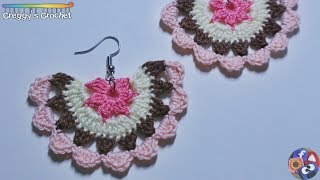 CROCHET quotSummer Festivalquot Earrings  Tutorial [upl. by Bensen]