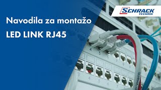 Navodila za montažo LED LINK RJ45 konektor  Schrack Technik [upl. by Hardy]