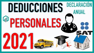 Deducciones Personales para 2021  Declaración Anual 2020 [upl. by Geralda]