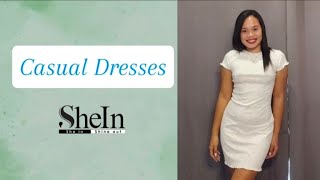 SUPER AFFORDABLE SHEIN CASUAL DRESSESMY HONEST REVIEW [upl. by Akeenat]