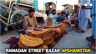 Ramadan Street Market  Kandahar  Afghanistan  4K [upl. by Akihsar443]