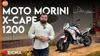 Moto Morini XCape 1200  Sè fatta attendere e ora scopriamola dal vivo a EICMA 2024 [upl. by Aynat]