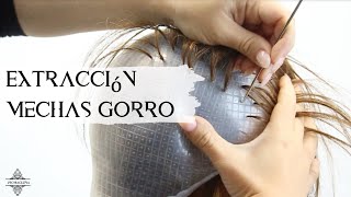 Cómo hacer MECHAS de GORRO paso a paso fácil YoMeQuedoEnCasa y péinate conmigo [upl. by Glassco]