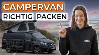 SO packst du deinen Campervan  Tipps und Tricks  Beispiel Wanderurlaub [upl. by Gosser254]