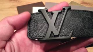 Louis Vuitton Repair Process Damier Graphite Initiales Belt [upl. by Divad]