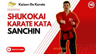 Shukokai Karate Kata  Sanchin [upl. by Seyer]